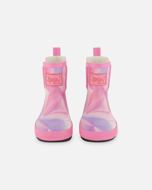 Deux Par Deux Baby Girl's Short Rain Boots Printed Foil Pastel at Nordstrom, Size 5