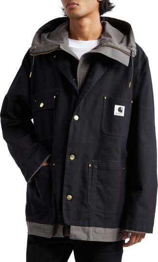 Sacai Carhartt WIP Reversible Cotton Canvas Coat | Nordstrom