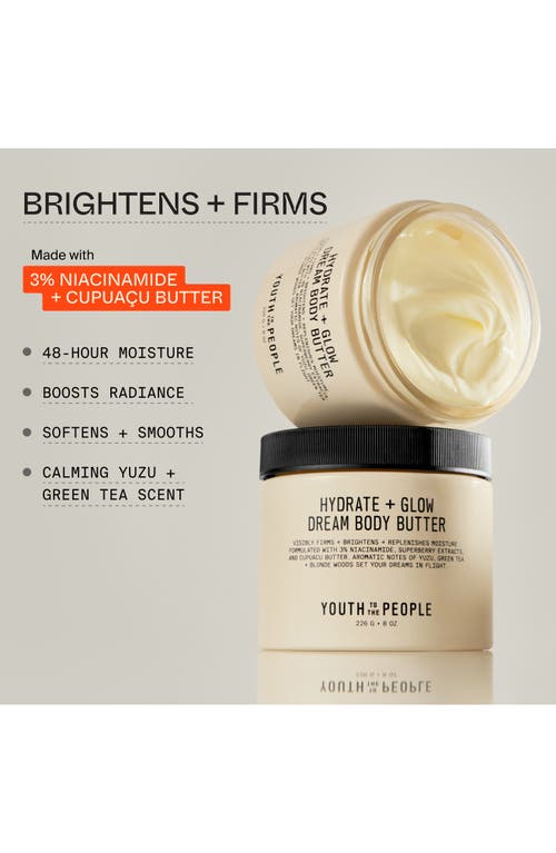Youth To The People Superberry Firm + Glow Dream Body Butter With Niacinamide, Hyaluronic Acid + Ant In No Color