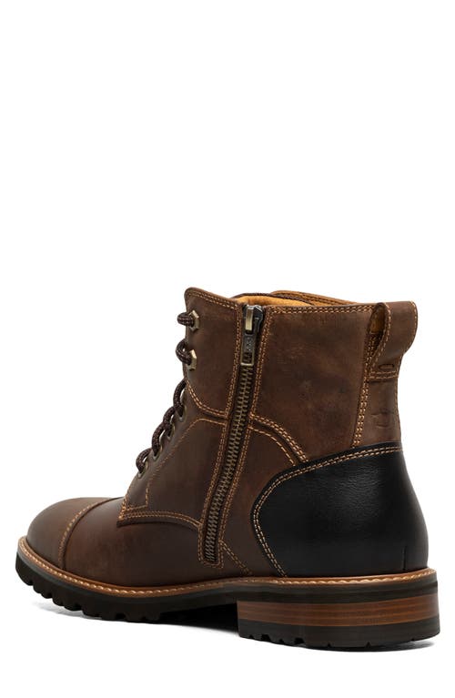 Shop Florsheim Renegade Cap Toe Boot In Brown