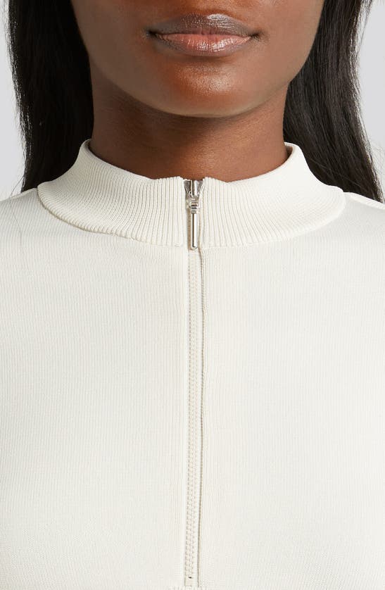Shop Nike Open Back Crop Sweater In Light Ore Wood Brown/ Sail