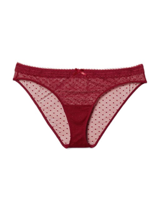 Adore Me Cassandra Bikini Panties In Dark Red