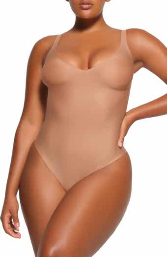Skims Low Back Catsuit (bodysuit) in Natural