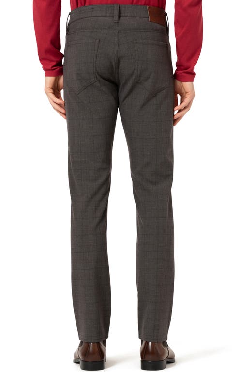 Shop 34 Heritage Courage Straight Leg Stretch Five-pocket Pants In Brown Elite Check