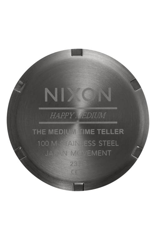 Shop Nixon The Medium Time Teller Bracelet Watch, 31mm In Gunmetal/lavender/gold