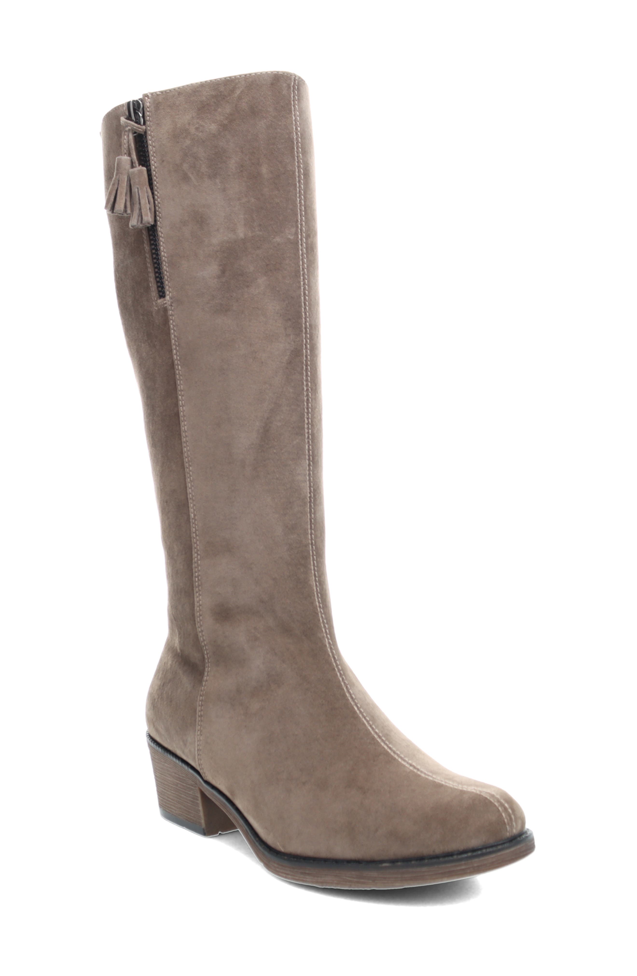 taupe tall boots womens