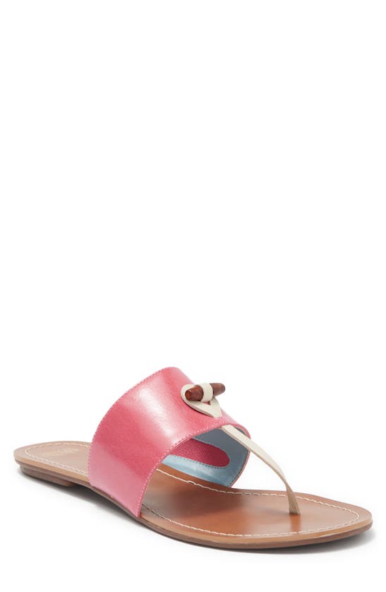 Frances Valentine T-strap Sandal In Pink Oyster