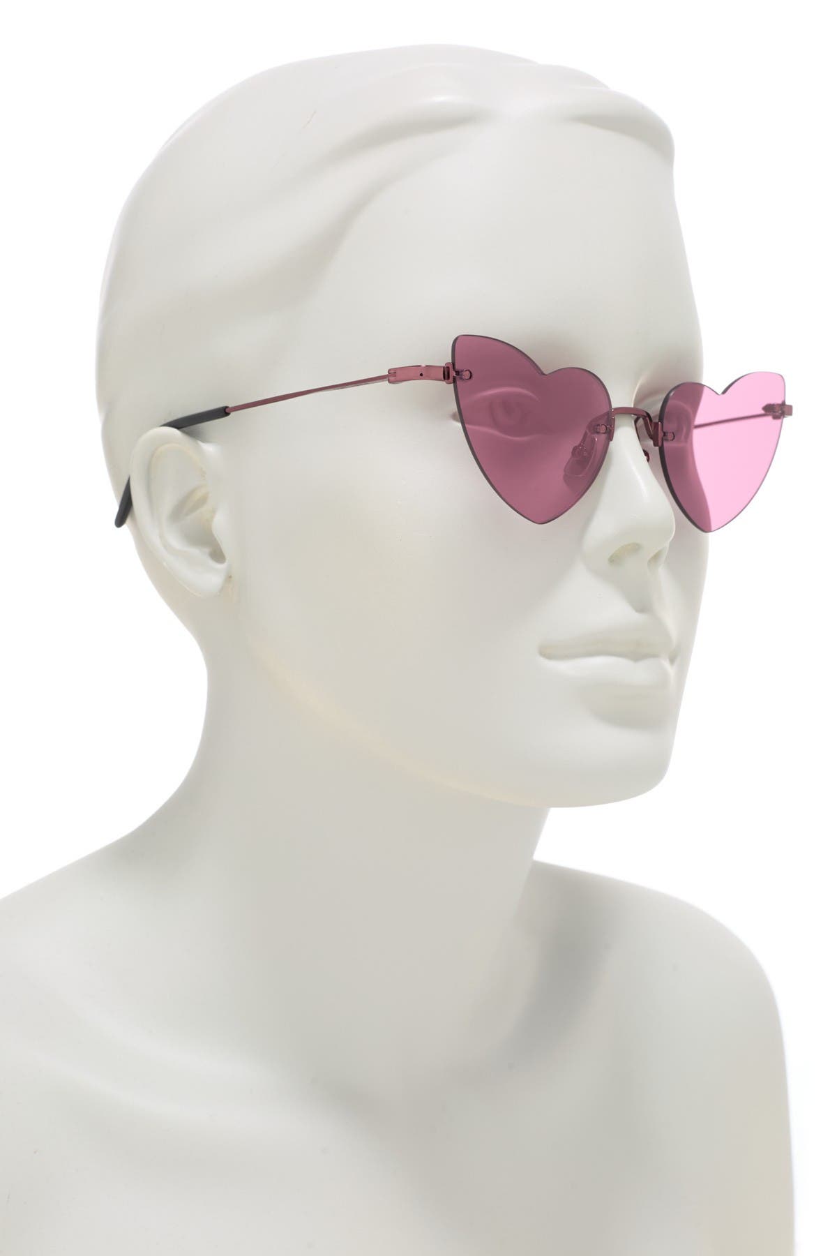 Saint laurent heart sunglasses pink Clearance