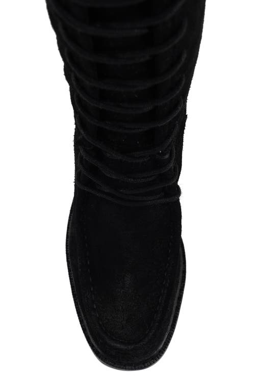 Zigi Artisan Adeline Knee High Boot In Black Suede