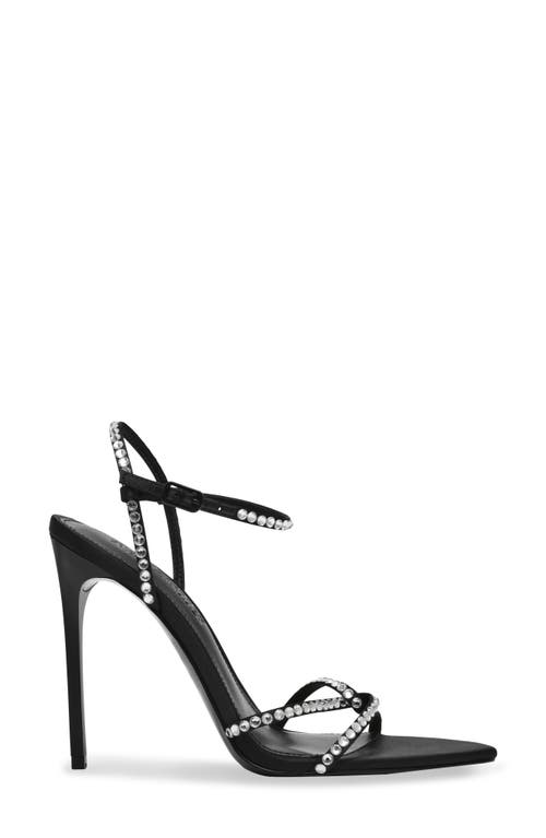 Shop Steve Madden Stellina Ankle Strap Sandal In Black