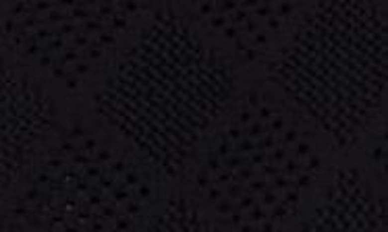 Shop Beams Zip Knit Cotton Mesh Polo In Black 19