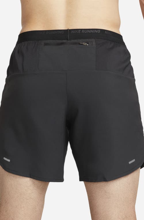 Nike Dri-fit Stride 7-inch Brief-lined Running Shorts In Black/black