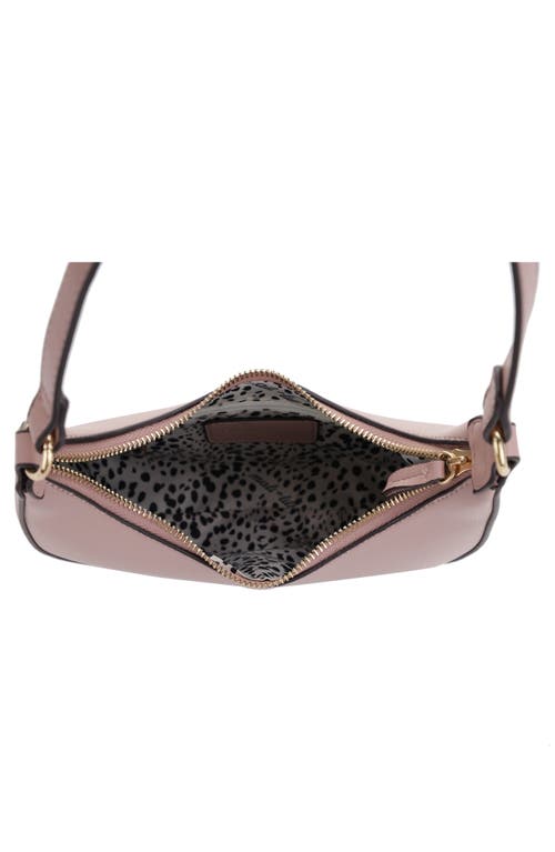 Mali + Lili Leilani Vegan Leather Baguette Bag In Mauve