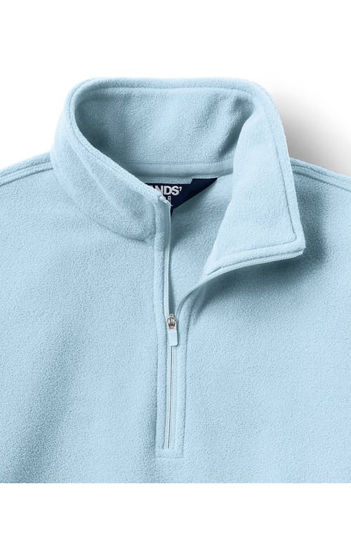 Shop Lands' End Anyweather Fleece Quarter Zip Pullover In Subtle Blue