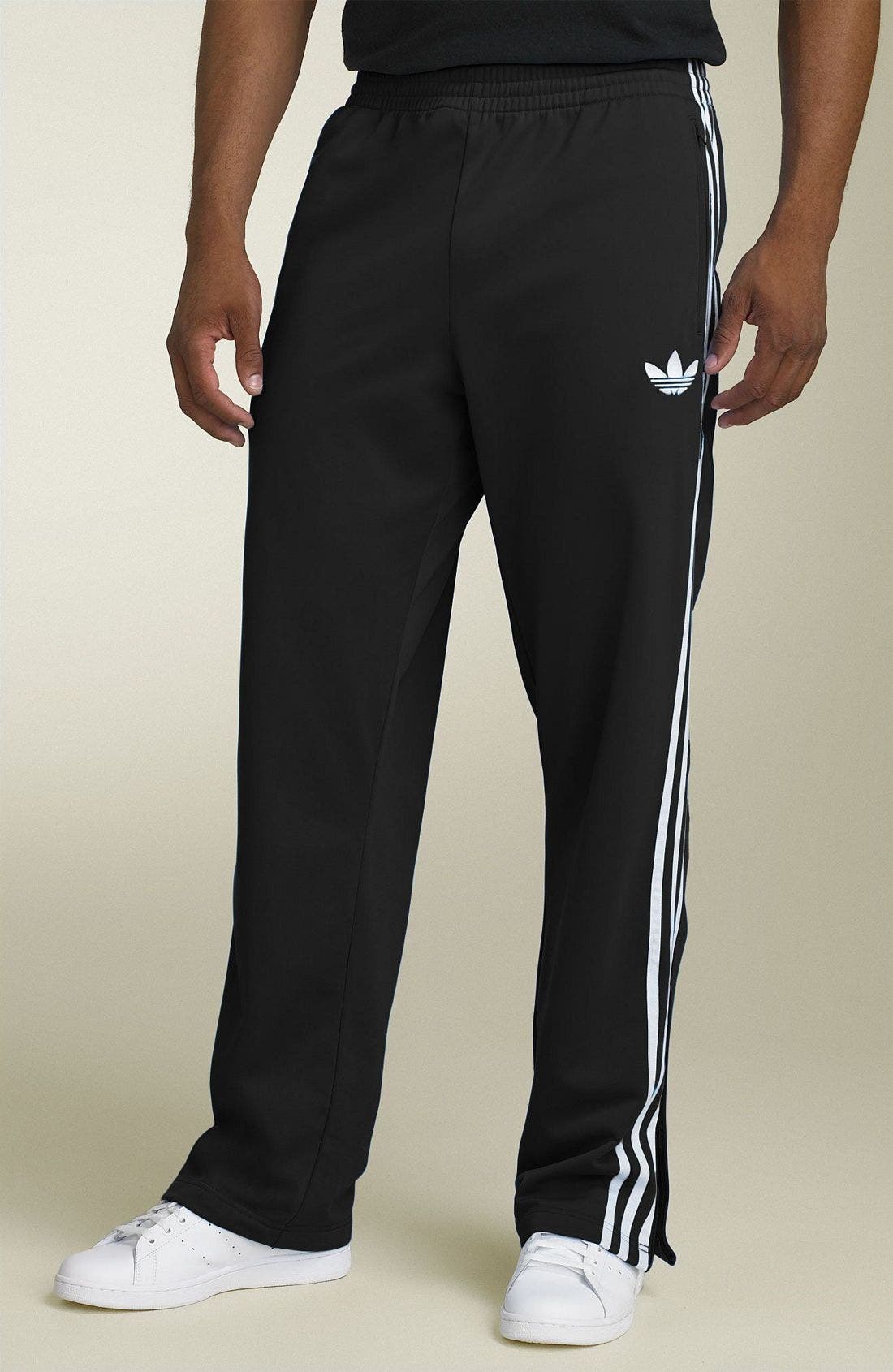 adidas black firebird track pants