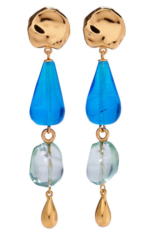 Palma Drop Earrings in Blue Multi