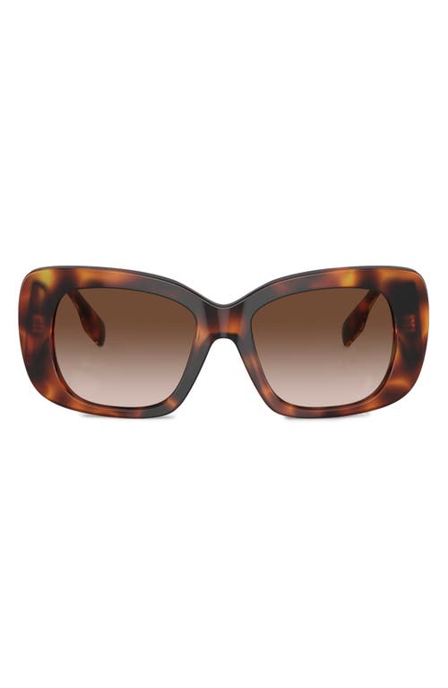 burberry 52mm Gradient Square Sunglasses in Light Havana at Nordstrom