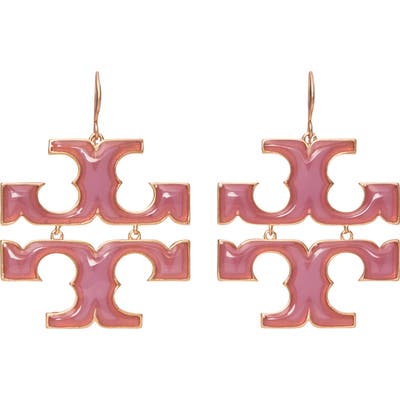 Tory Burch Logo Drop Earrings