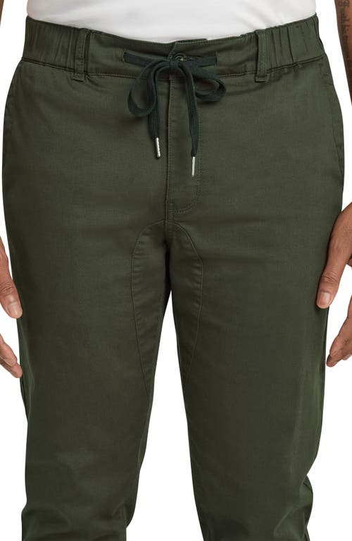 Shop Johnny Bigg Comfort Stretch Cotton Knit Joggers In Dark Olive