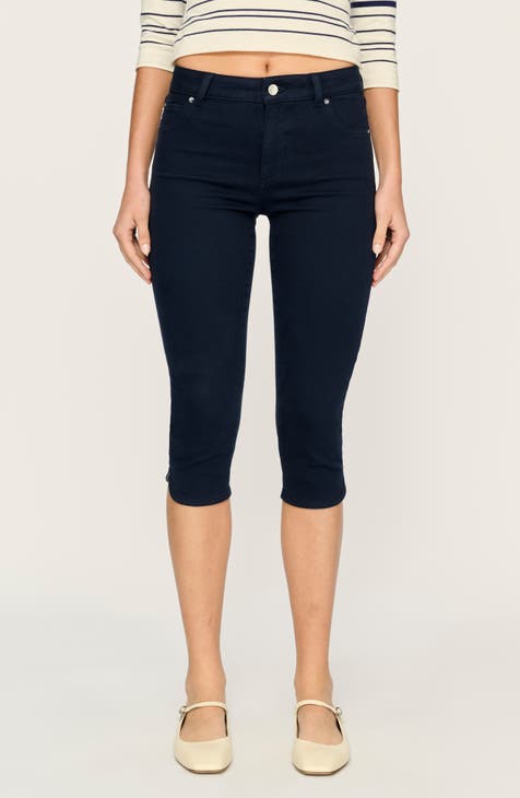 Bardot Capri Crop Skinny Jeans (Marine)