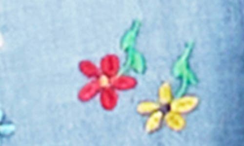 Billy T Sketchbook Embroidered Button-up Shirt In Vintage Blue