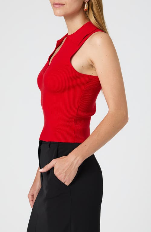 Shop French Connection Cosysoft Sleeveless Sweater In Mars Red