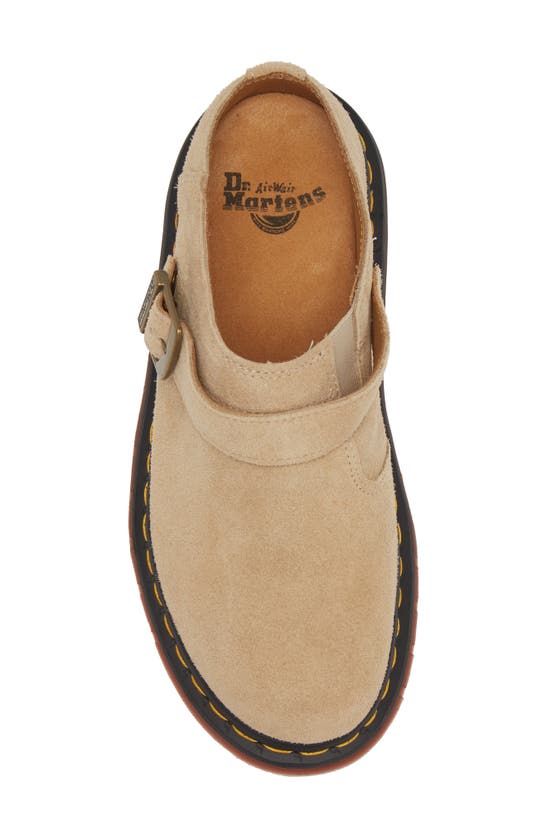 Shop Dr. Martens' Isham Slingback Clog In Parchment Desert Oasis Suede