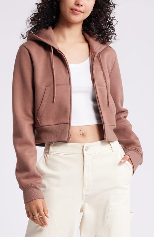 BP. BP. CROP ZIP FLEECE HOODIE