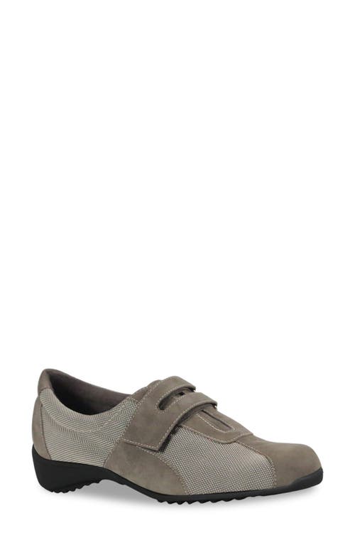 Munro Joliet Sneaker In Khaki Fabric/suede