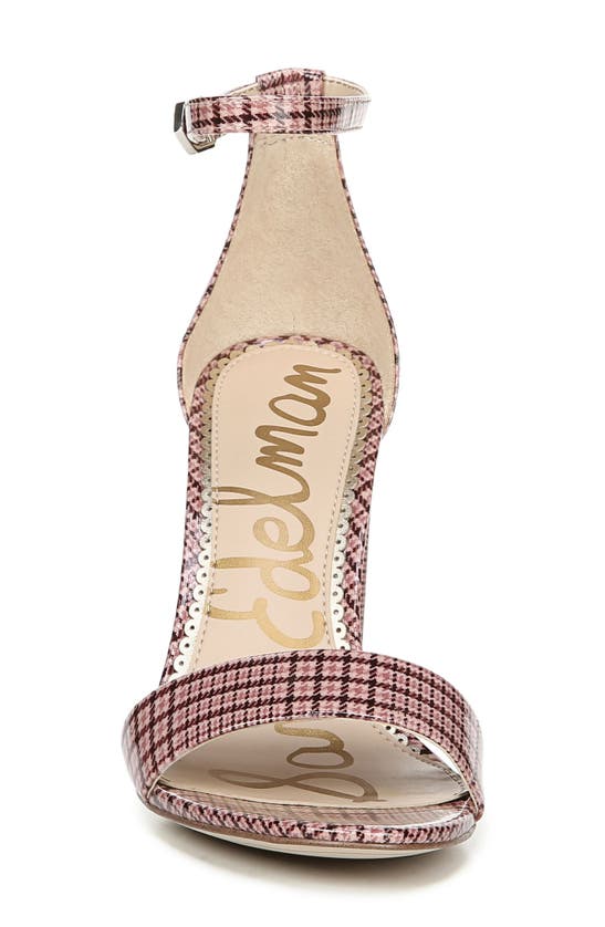 Sam Edelman Yaro Ankle Strap Sandal In Cameo Pink Multi Fabric