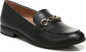 Ferragamo, Maryan lug black leather loafer