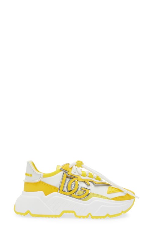 Shop Dolce & Gabbana Dolce&gabbana Daymaster Sneaker In Yellow/white