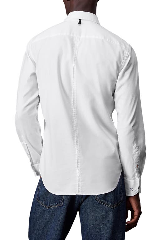 Rag & Bone Men's Tomlin Stretch Dobby Shirt In White