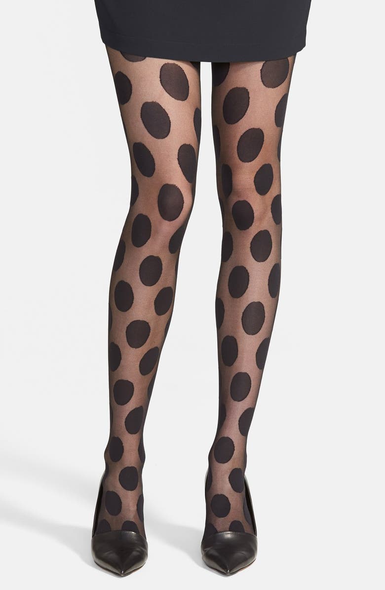 Hue Large Polka Dot Pattern Tights Nordstrom