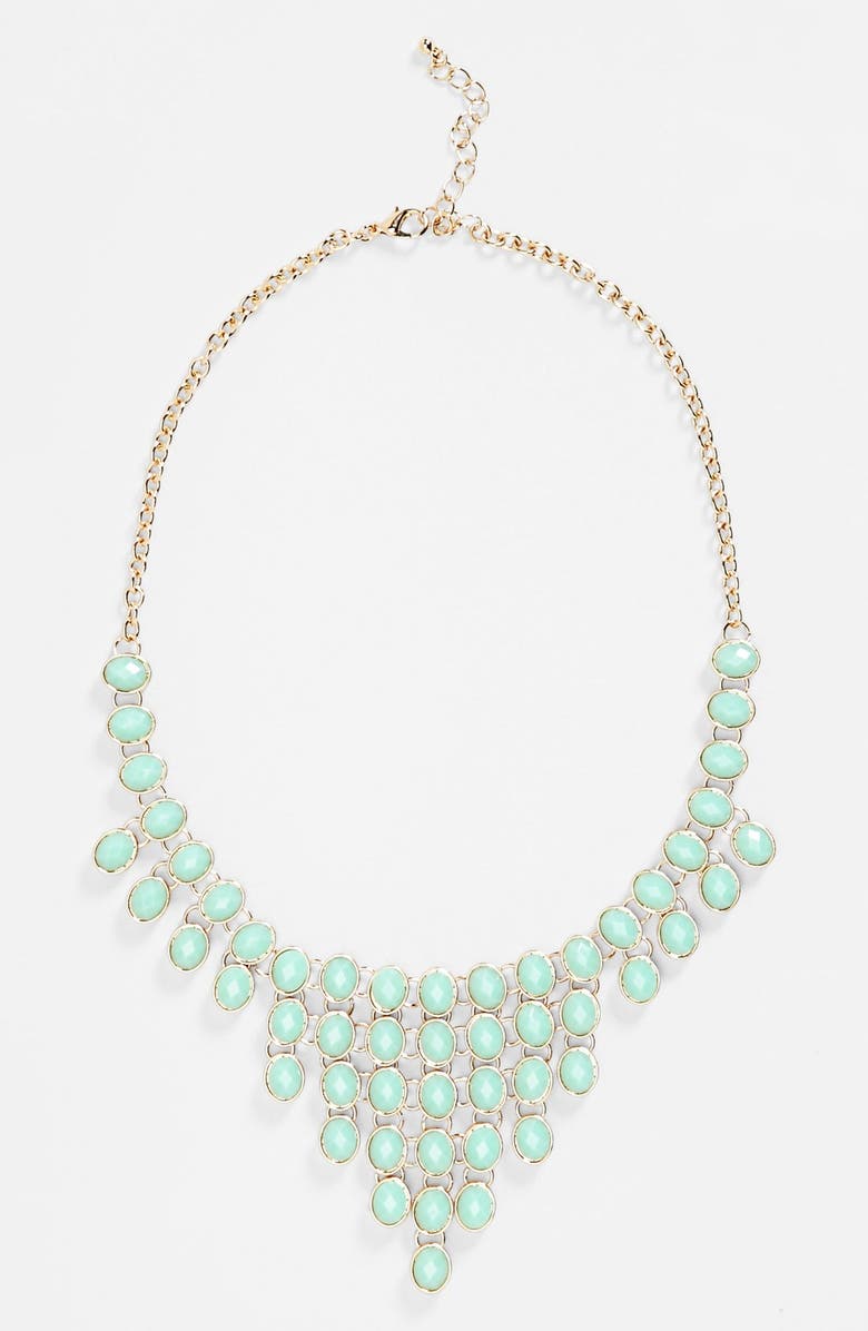 BP. Oval Stone Statement Necklace (Juniors) | Nordstrom