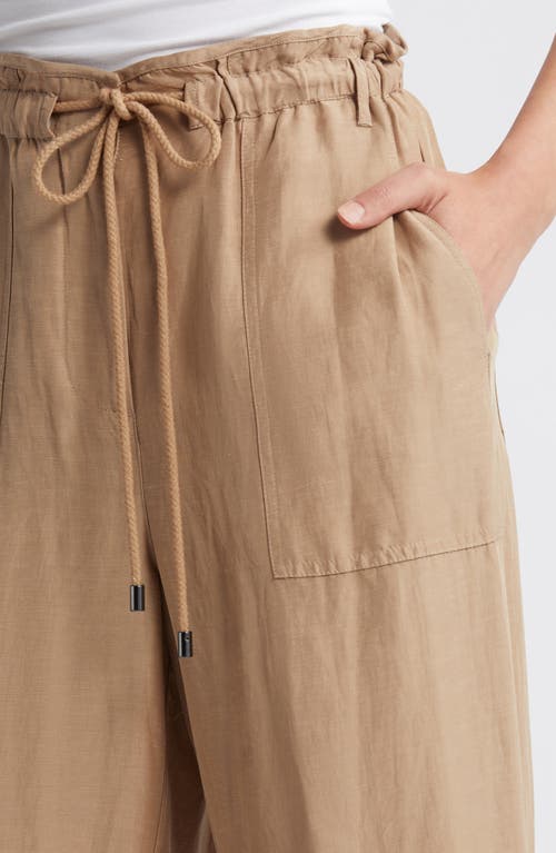 Shop Rails Ryan Wide Leg Drawstring Pants In Safari