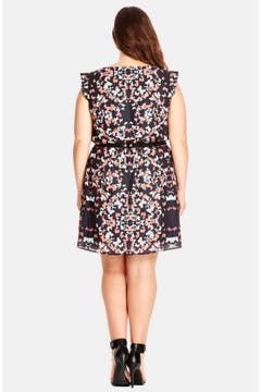 City Chic 'Butterfly Belle' Tunic Dress (Plus Size) | Nordstrom