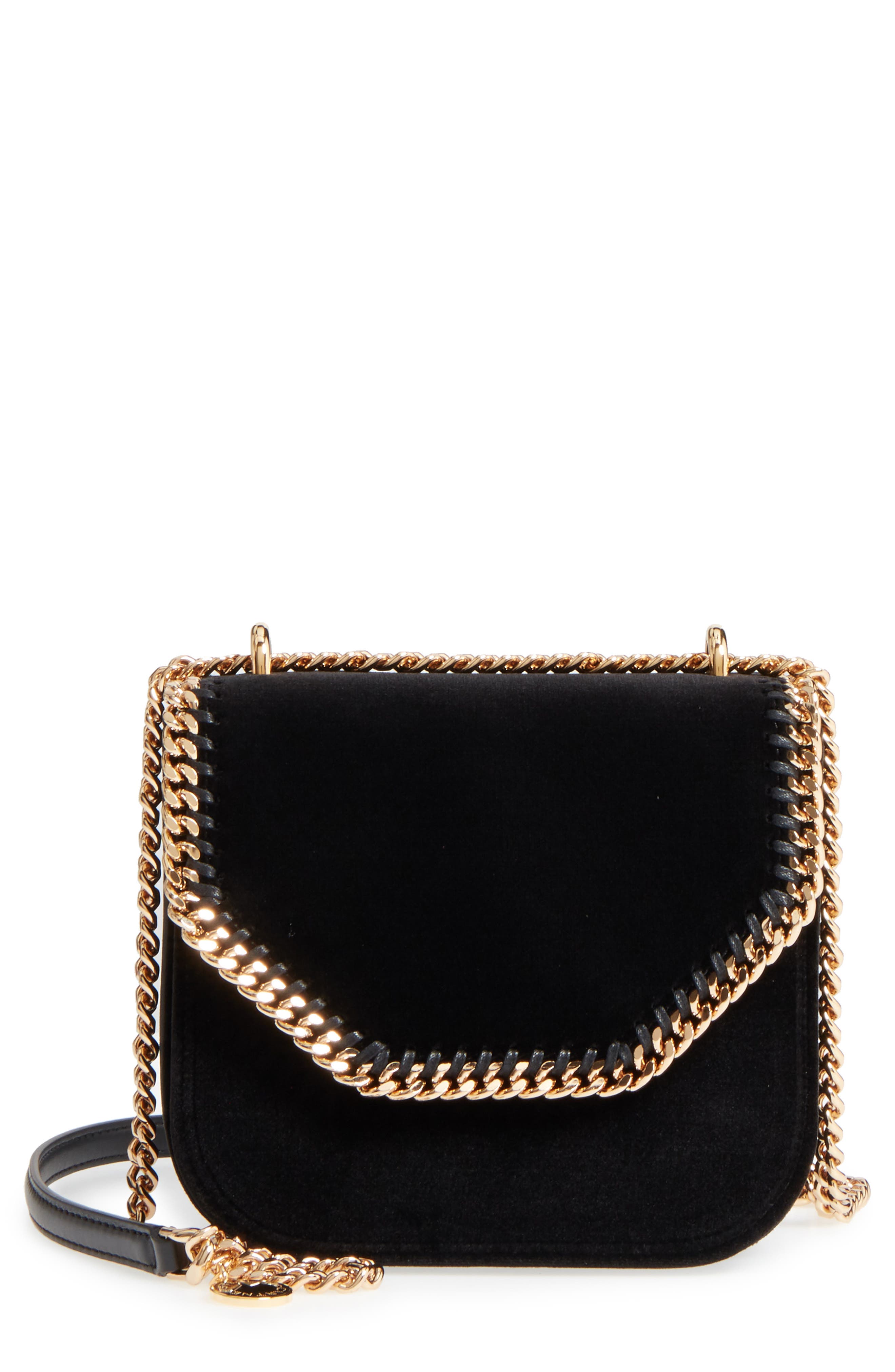 Stella McCartney Mini Falabella Box Velvet Shoulder Bag Nordstrom