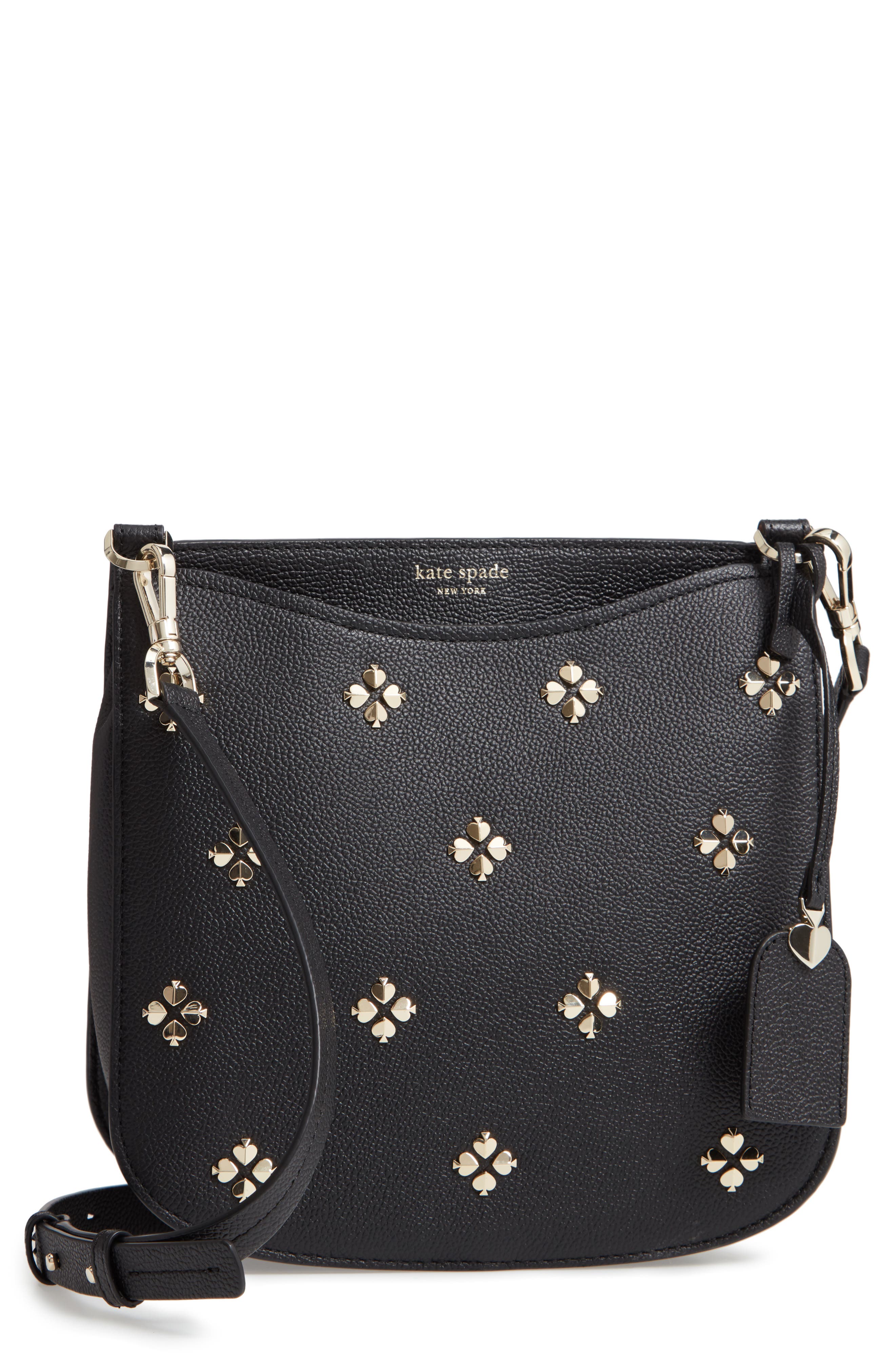kate spade new york large margaux embellished leather crossbody bag Nordstrom