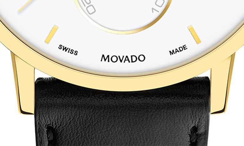 Shop Movado Museum Classic Chronograph Bracelet Watch, 42mm In Black/ White