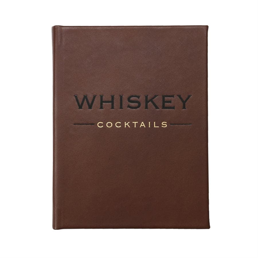 Graphic Image Whiskey Cocktails Leather Edition in Brown 