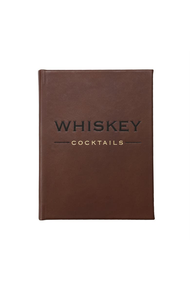 Graphic Image Whiskey Cocktails Leather Edition, Main, color, Brown
