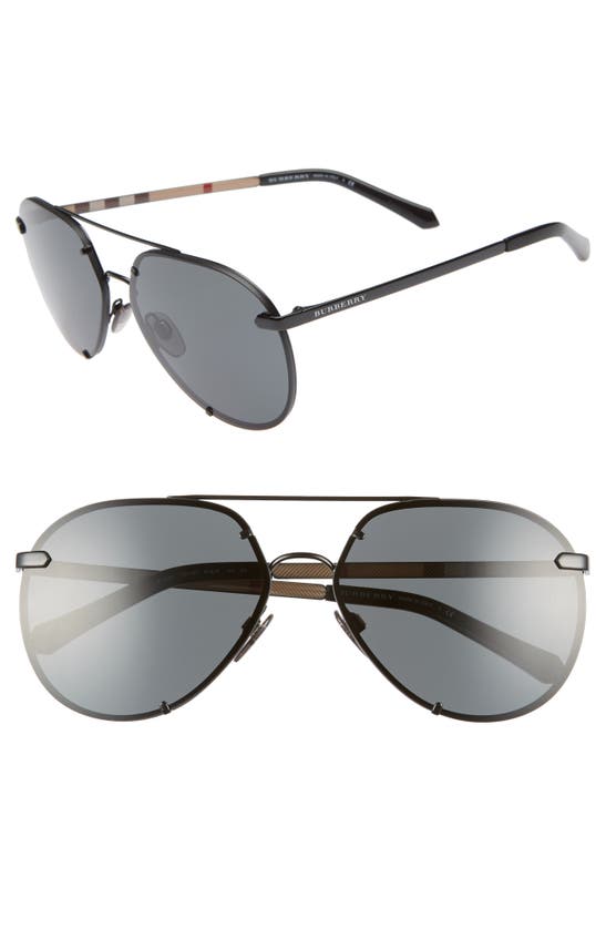 New Burberry Black 61mm Sunglasses Burberry Blaine 61mm Pilot Sunglasses | Nordstrom main image 4