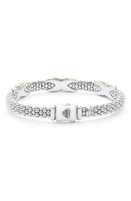 Lagos Embrace Station Bracelet In Silver/gold