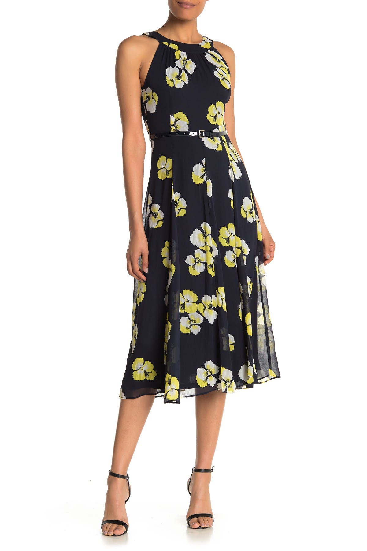 tommy hilfiger yellow floral dress