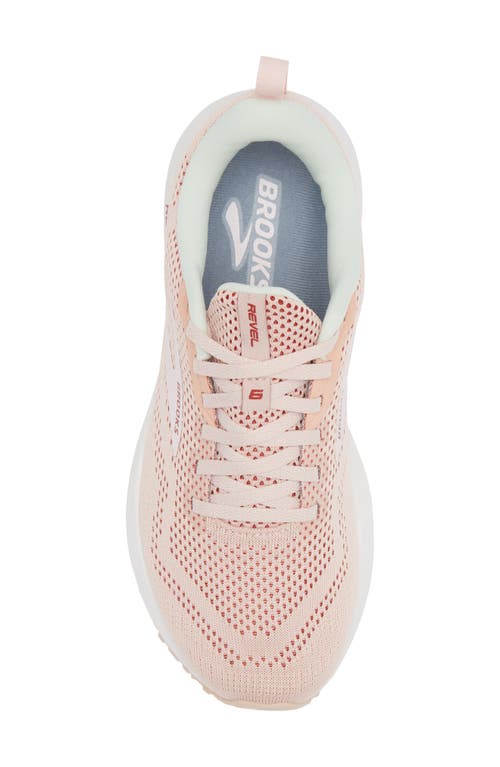 Shop Brooks Revel 6 Running Shoe In Peach Whip/pink