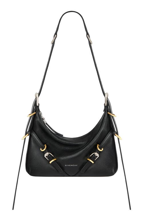 Givenchy Mini Voyou Leather Hobo in Black at Nordstrom