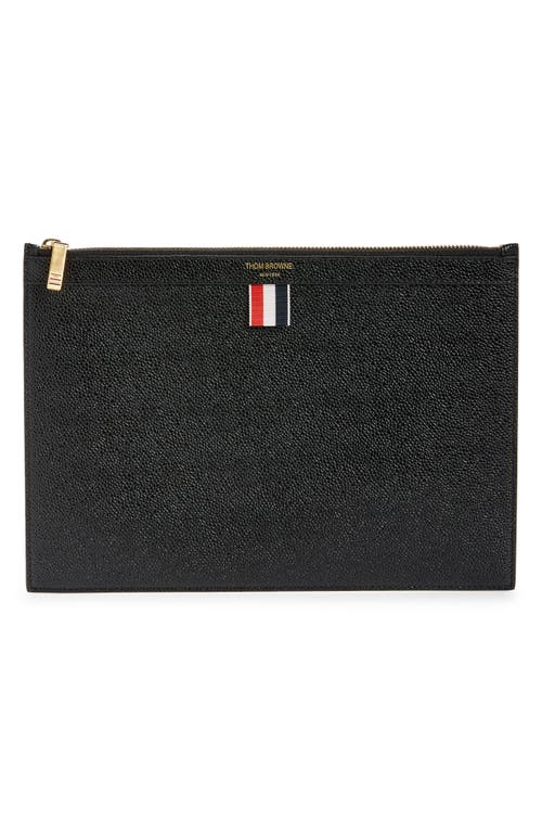 Thom Browne Small Zip Tablet Holder in Black at Nordstrom