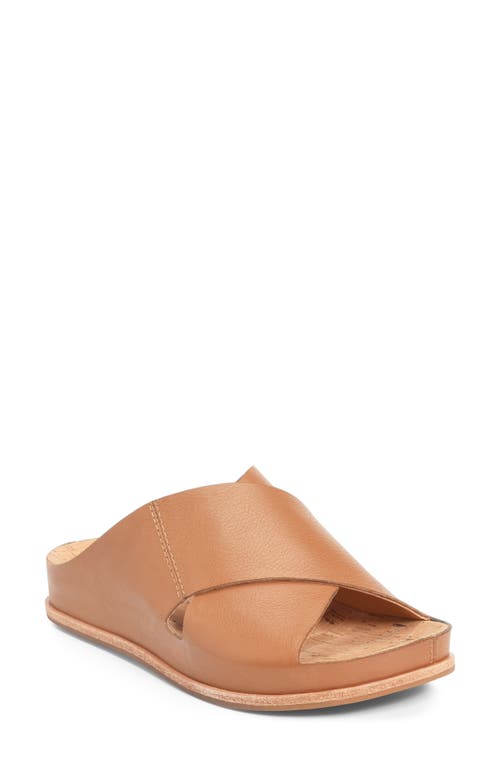 Kork-Ease Tutsi Slide Sandal in Brown Leather