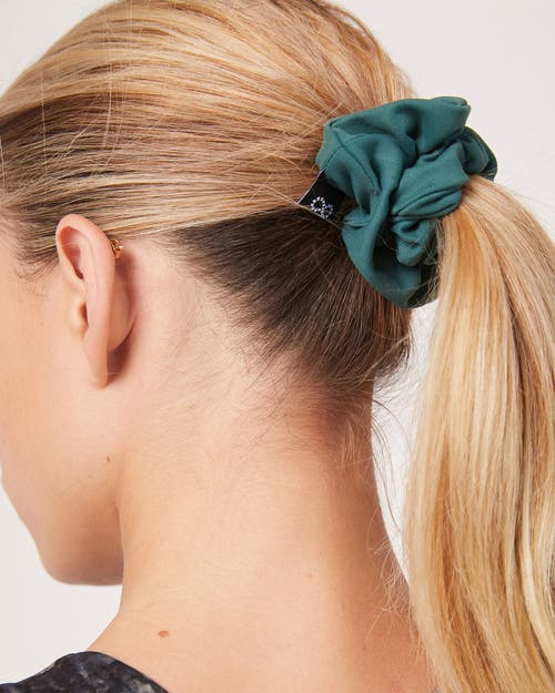 Shop Rebody Active Cinch Scrunchi Hair Tie In Mediterranea Green